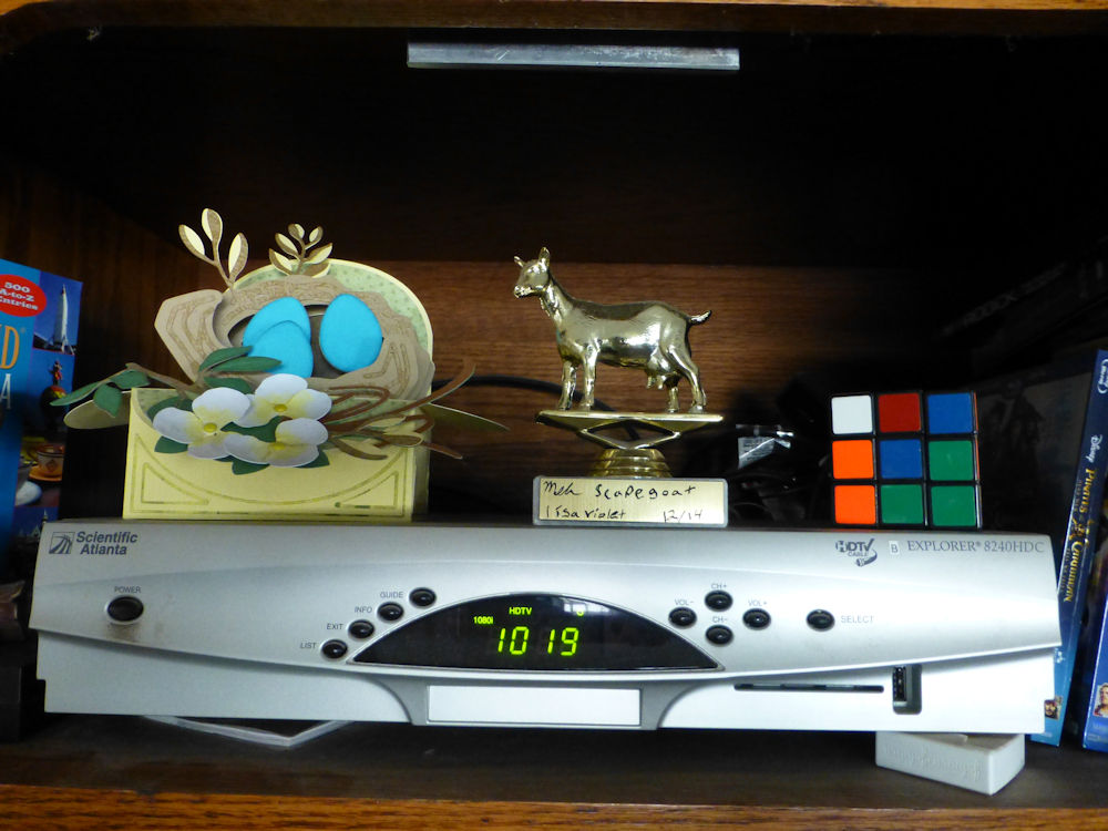 prized goat trophy