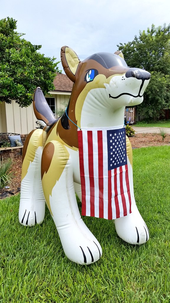 Blow up wolf