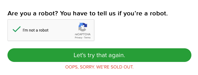 clicked too late