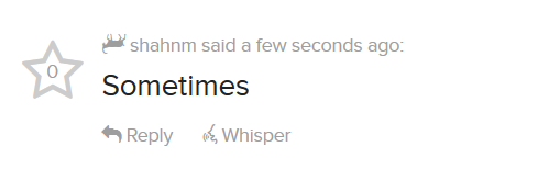 sometimes